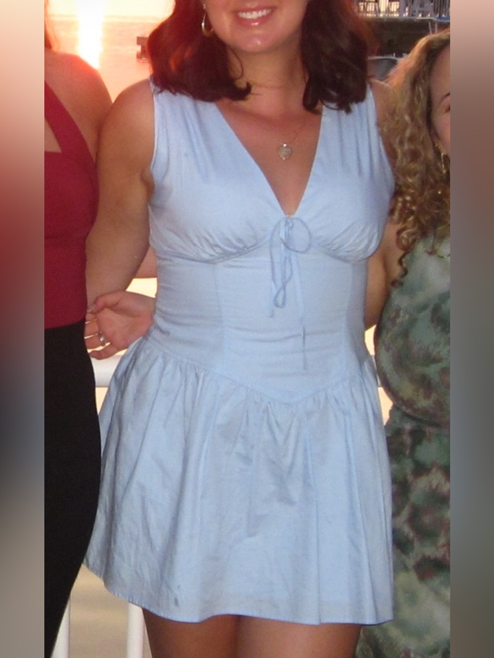 Le Lis Mini Dress- light blue